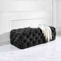 Tov Furniture Tov Furniture Kaylee Jumbo Velvet Ottoman TOV-O67